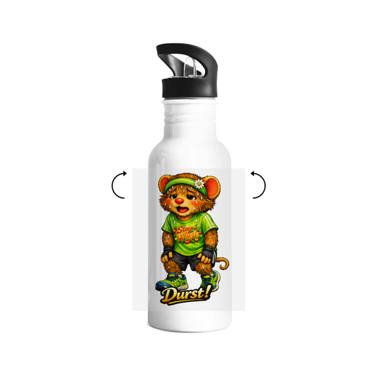 Edelstahl-Trinkflasche Willi - Laufend gut drauf!