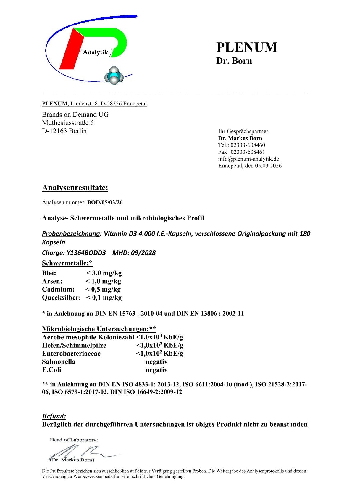 Vitamin D3 4.000 IE - 180 Softgels