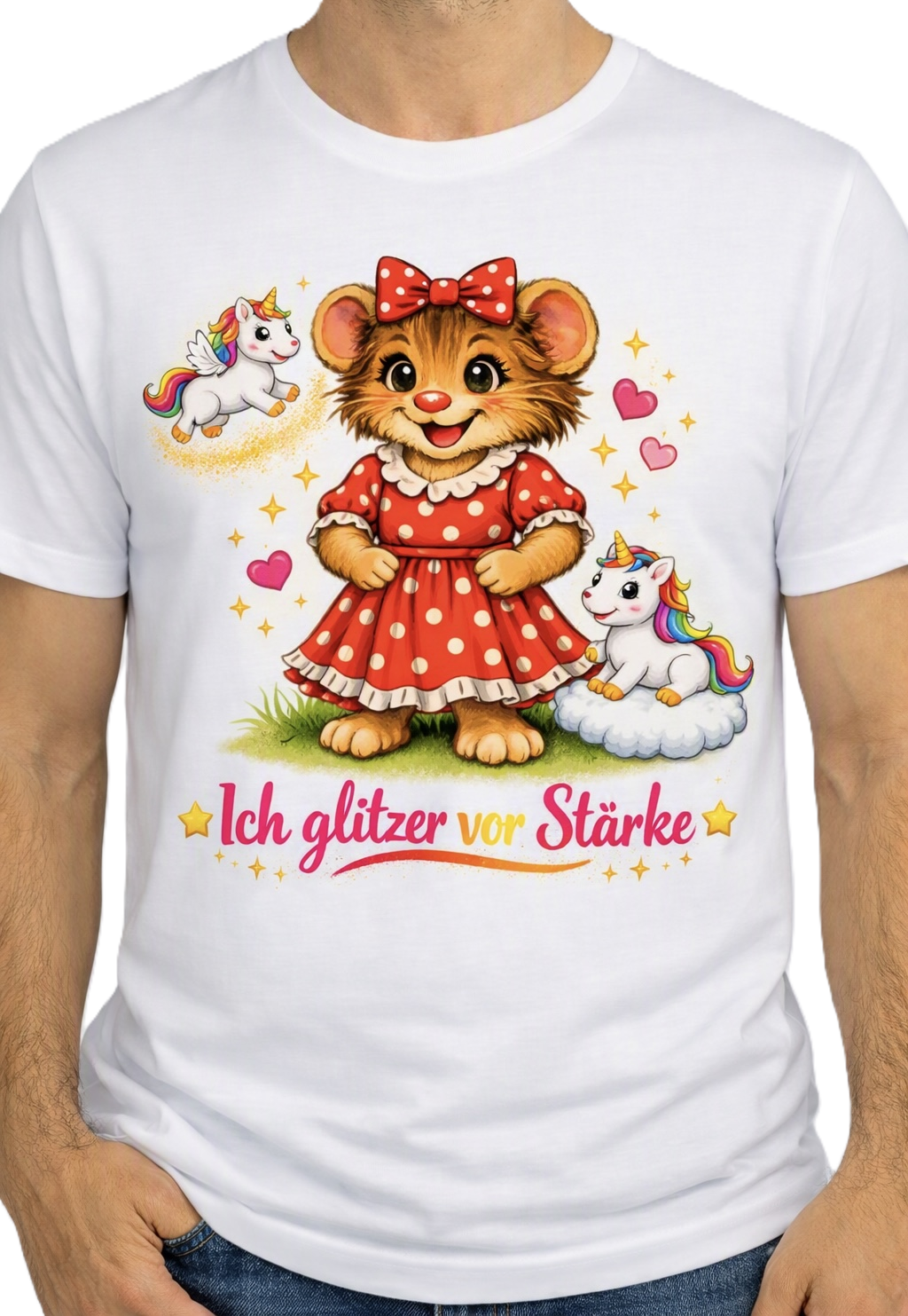 Kids Premium Bio T-Shirt Lotti - Ich glitzer vor Stärke