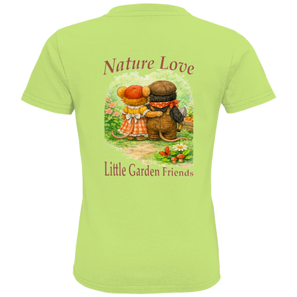 Kids Premium Bio T-Shirt Nature Love Kollektion - Emmi und Mauli in "Gartenmaus Willi"