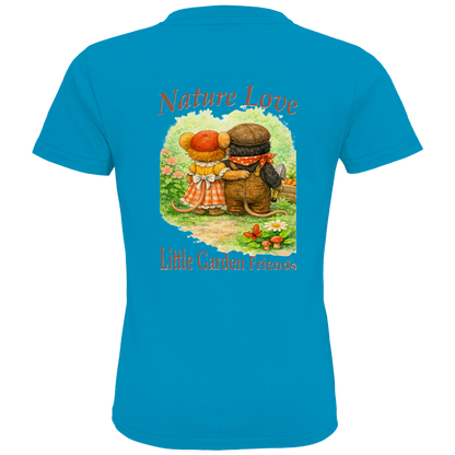 Kids Premium Bio T-Shirt Nature Love Kollektion - Emmi und Mauli in "Gartenmaus Willi"