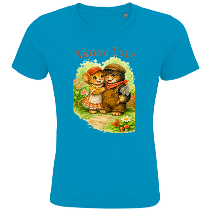 Kids Premium Bio T-Shirt Nature Love Kollektion - Emmi und Mauli in "Gartenmaus Willi"