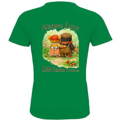 Kids Premium Bio T-Shirt Nature Love Kollektion - Emmi und Mauli in "Gartenmaus Willi"