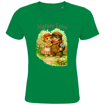 Kids Premium Bio T-Shirt Nature Love Kollektion - Emmi und Mauli in "Gartenmaus Willi"