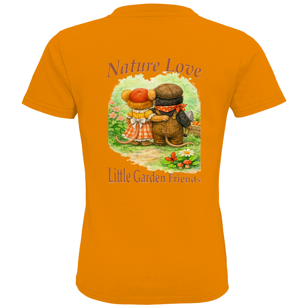Kids Premium Bio T-Shirt Nature Love Kollektion - Emmi und Mauli in "Gartenmaus Willi"