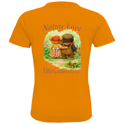 Kids Premium Bio T-Shirt Nature Love Kollektion - Emmi und Mauli in "Gartenmaus Willi"