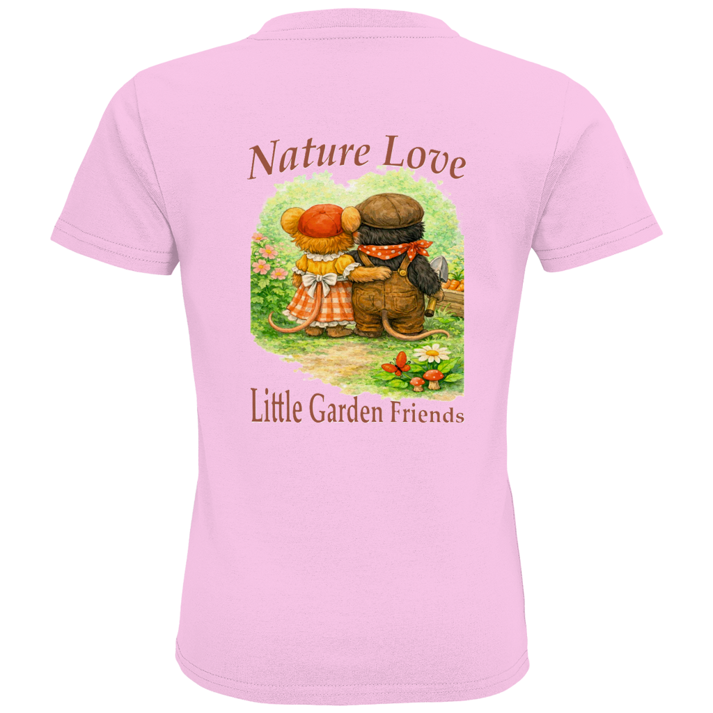 Kids Premium Bio T-Shirt Nature Love Kollektion - Emmi und Mauli in "Gartenmaus Willi"