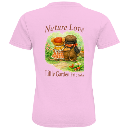 Kids Premium Bio T-Shirt Nature Love Kollektion - Emmi und Mauli in "Gartenmaus Willi"