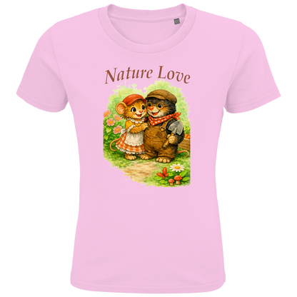 Kids Premium Bio T-Shirt Nature Love Kollektion - Emmi und Mauli in "Gartenmaus Willi"