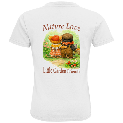 Kids Premium Bio T-Shirt Nature Love Kollektion - Emmi und Mauli in "Gartenmaus Willi"