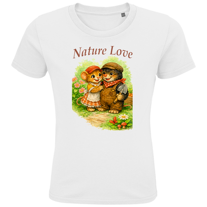 Kids Premium Bio T-Shirt Nature Love Kollektion - Emmi und Mauli in "Gartenmaus Willi"