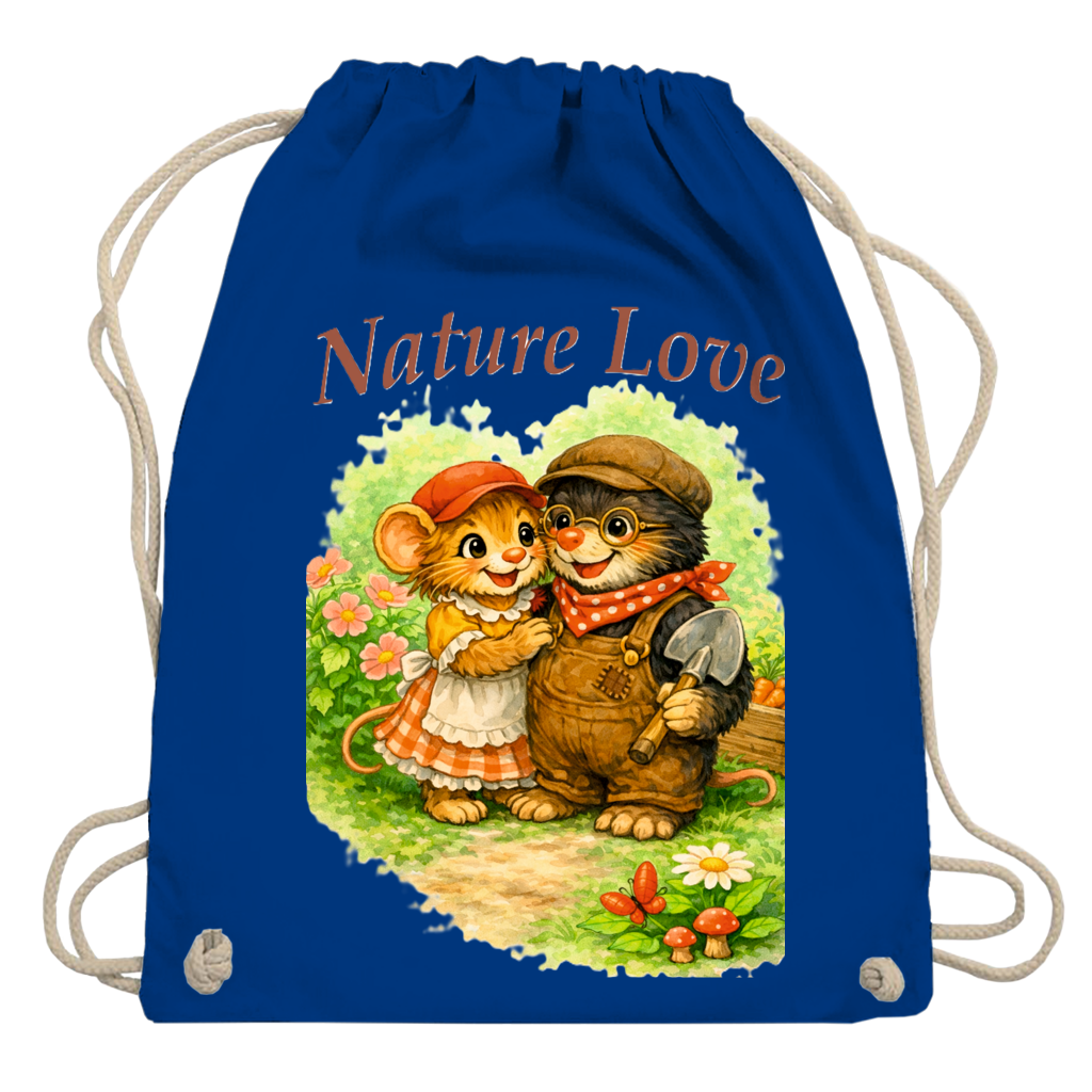 Turnbeutel Kollektion Nature Love "Gartenmaus Willi" - Emmi und Mauli