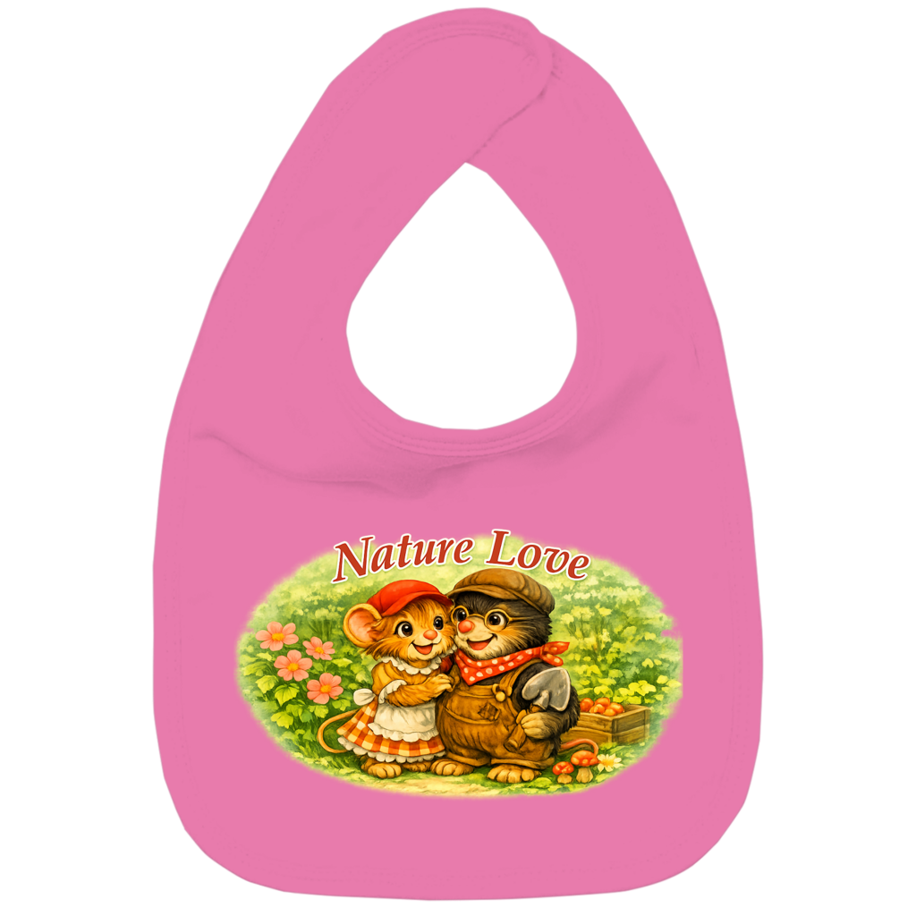 Kinder Bio Lätzchen - Kollektion Nature Love - Emmi u. Mauli "Gartenmaus Willi"