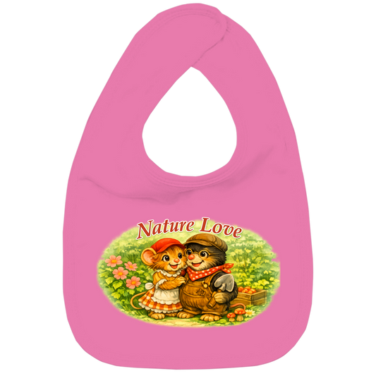 Kinder Bio Lätzchen - Kollektion Nature Love - Emmi u. Mauli "Gartenmaus Willi"