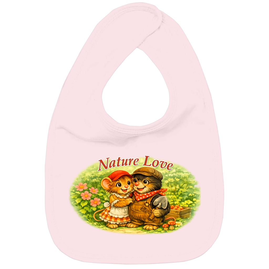 Kinder Bio Lätzchen - Kollektion Nature Love - Emmi u. Mauli "Gartenmaus Willi"