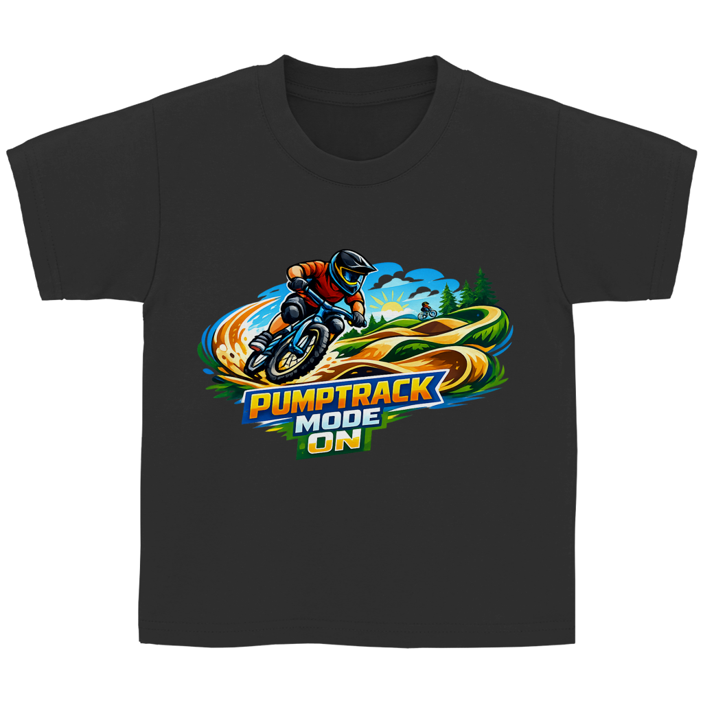 Kinder Basic T-Shirt Pumptrack -  Mode on - Natur