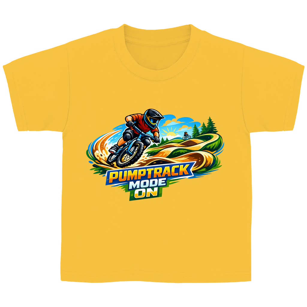 Kinder Basic T-Shirt Pumptrack -  Mode on - Natur