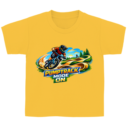 Kinder Basic T-Shirt Pumptrack -  Mode on - Natur