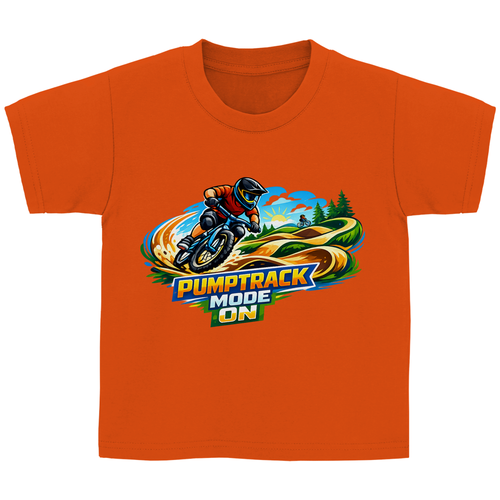 Kinder Basic T-Shirt Pumptrack -  Mode on - Natur