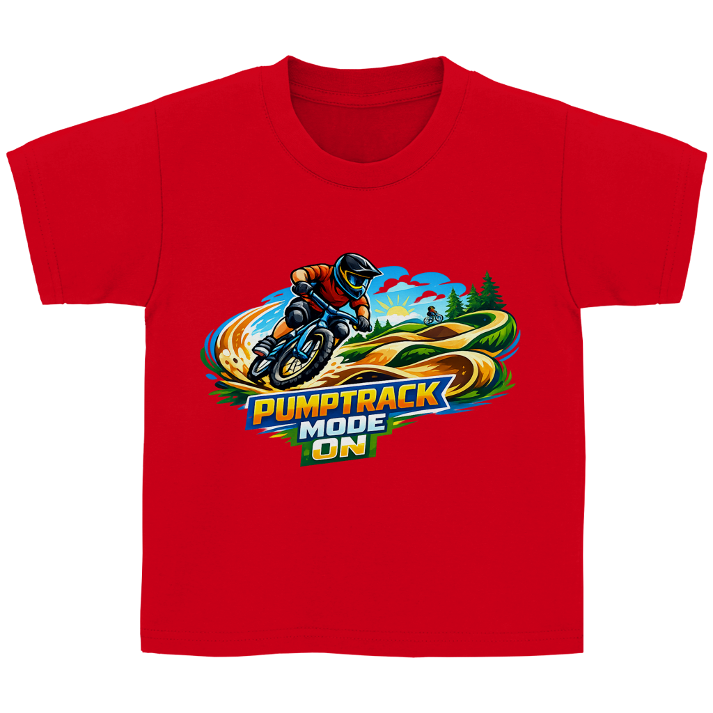 Kinder Basic T-Shirt Pumptrack -  Mode on - Natur