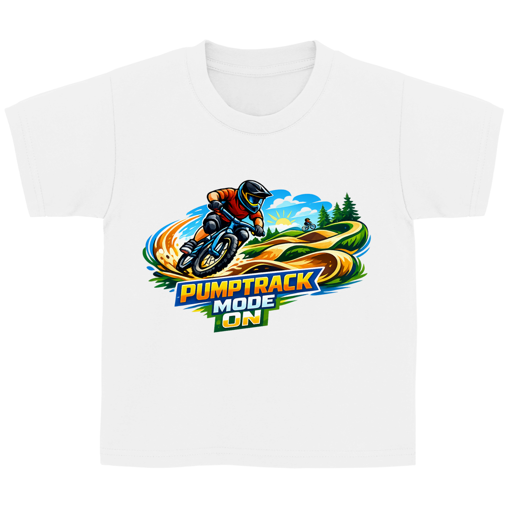 Kinder Basic T-Shirt Pumptrack -  Mode on - Natur