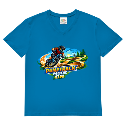 Herren Basic V-Neck T-Shirt Pumptrack -  Mode on - Natur