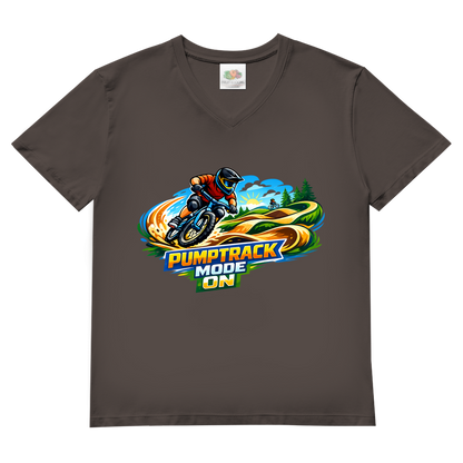 Herren Basic V-Neck T-Shirt Pumptrack -  Mode on - Natur