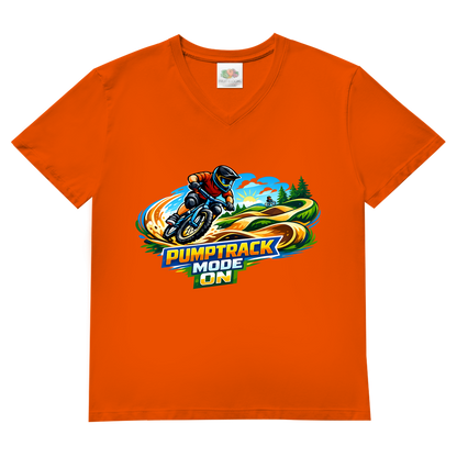 Herren Basic V-Neck T-Shirt Pumptrack -  Mode on - Natur