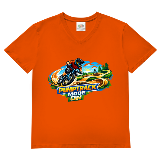 Herren Basic V-Neck T-Shirt Pumptrack -  Mode on - Natur