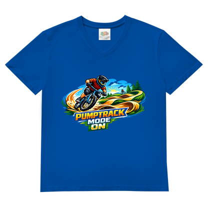 Herren Basic V-Neck T-Shirt Pumptrack -  Mode on - Natur