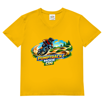Herren Basic V-Neck T-Shirt Pumptrack -  Mode on - Natur