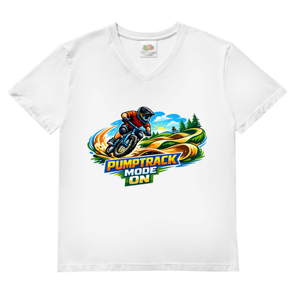 Herren Basic V-Neck T-Shirt Pumptrack -  Mode on - Natur