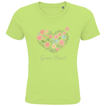 Kids Premium Bio T-Shirt Green Heart