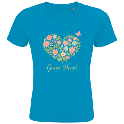 Kids Premium Bio T-Shirt Green Heart