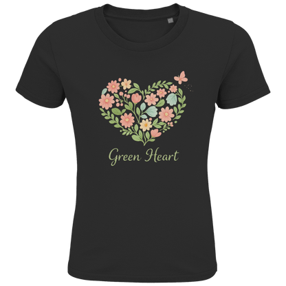 Kids Premium Bio T-Shirt Green Heart