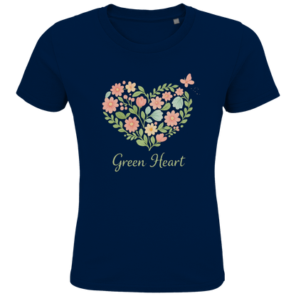 Kids Premium Bio T-Shirt Green Heart