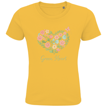 Kids Premium Bio T-Shirt Green Heart