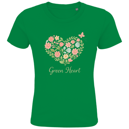 Kids Premium Bio T-Shirt Green Heart