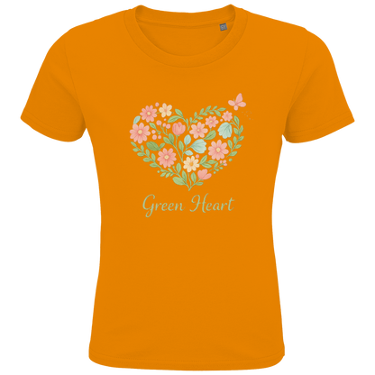 Kids Premium Bio T-Shirt Green Heart