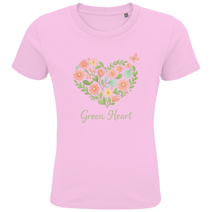 Kids Premium Bio T-Shirt Green Heart