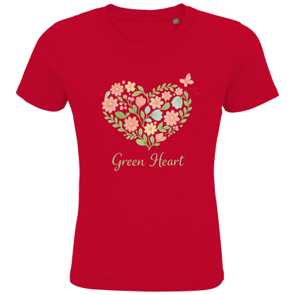 Kids Premium Bio T-Shirt Green Heart