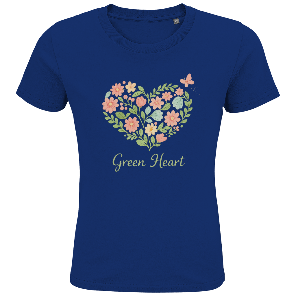 Kids Premium Bio T-Shirt Green Heart