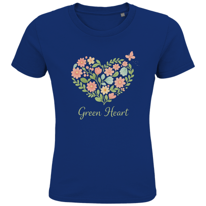 Kids Premium Bio T-Shirt Green Heart