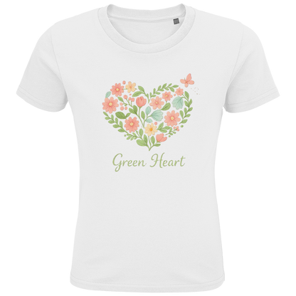Kids Premium Bio T-Shirt Green Heart