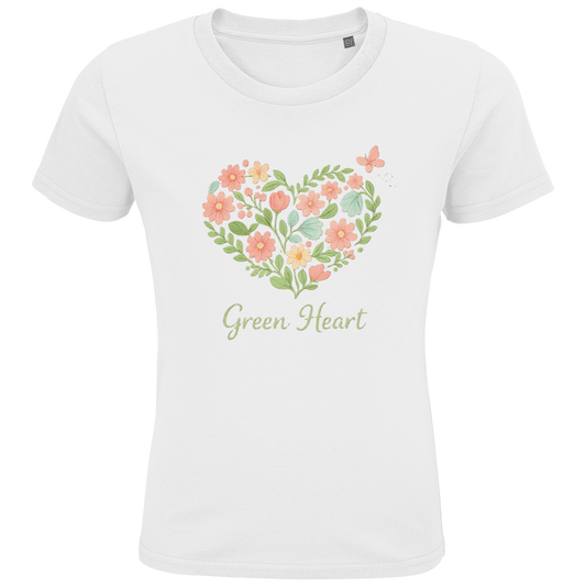 Kids Premium Bio T-Shirt Green Heart
