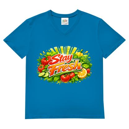 Herren Basic V-Neck T-Shirt Stay Fresh 2