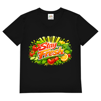 Herren Basic V-Neck T-Shirt Stay Fresh 2