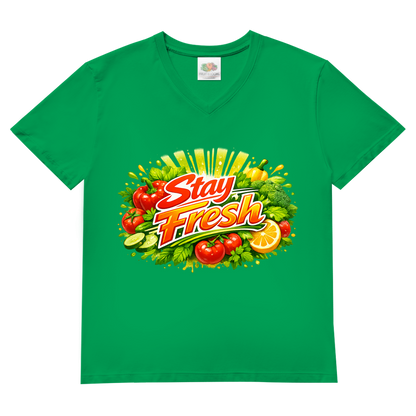 Herren Basic V-Neck T-Shirt Stay Fresh 2