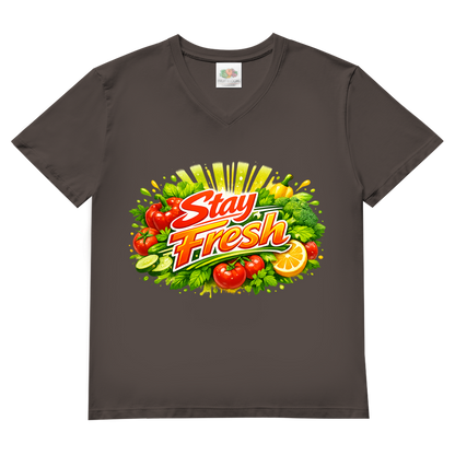 Herren Basic V-Neck T-Shirt Stay Fresh 2