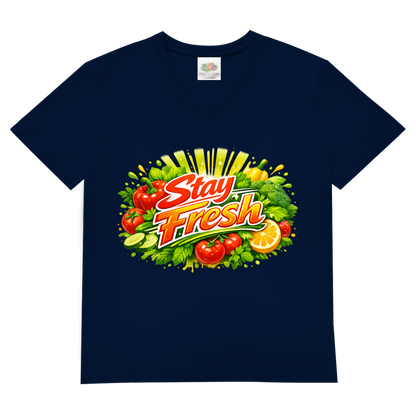 Herren Basic V-Neck T-Shirt Stay Fresh 2